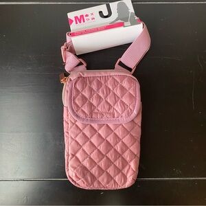 Stylish Rose Quilted Phone Crossbody